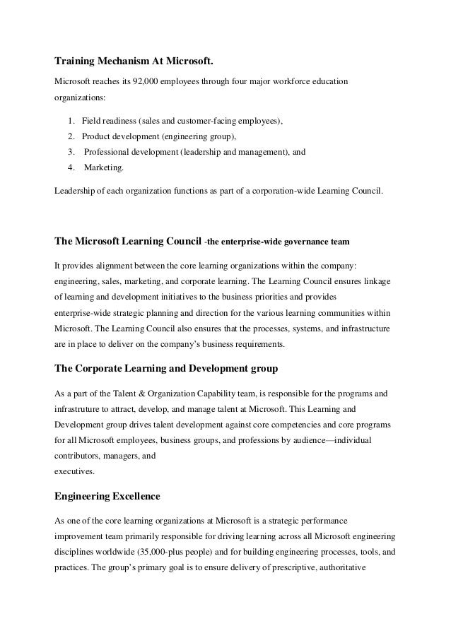 microsoft corporation case study analysis
